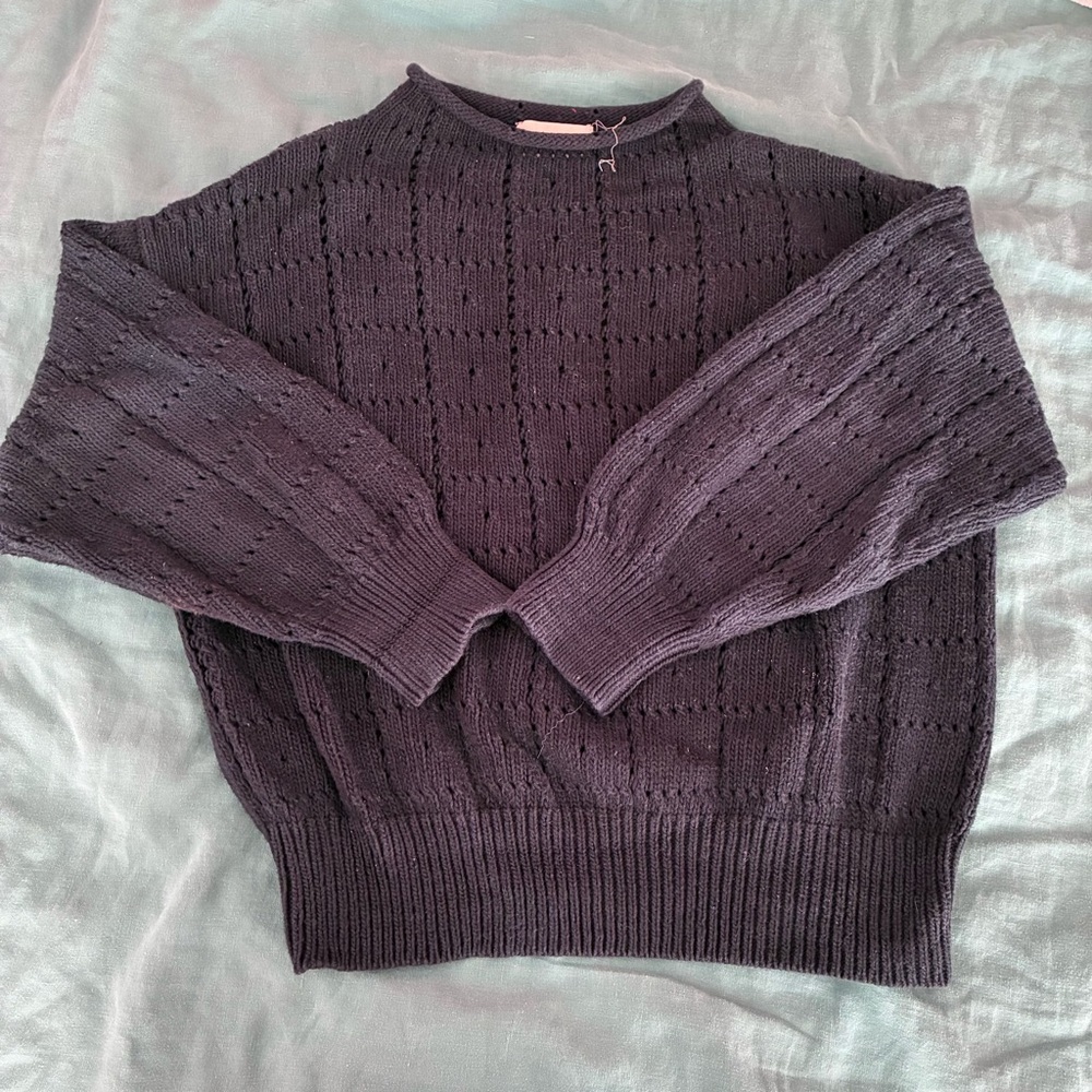 Windowpane Sweater